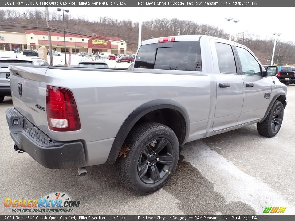 2021 Ram 1500 Classic Quad Cab 4x4 Billet Silver Metallic / Black Photo #5