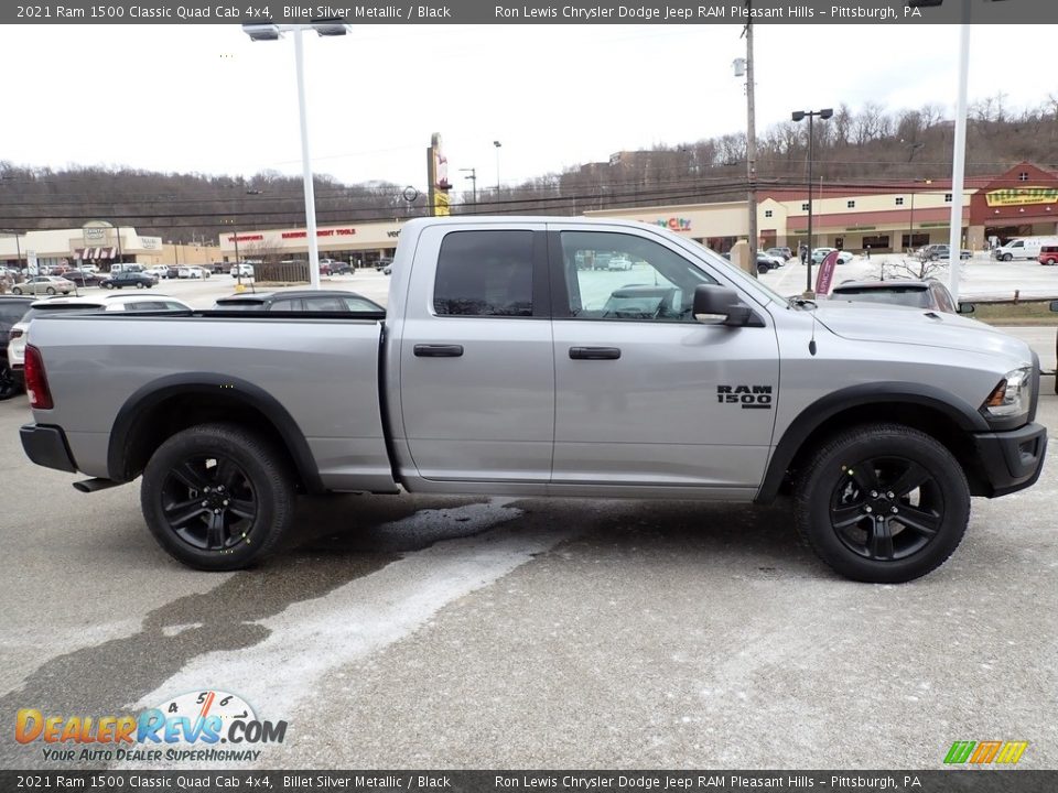 2021 Ram 1500 Classic Quad Cab 4x4 Billet Silver Metallic / Black Photo #6