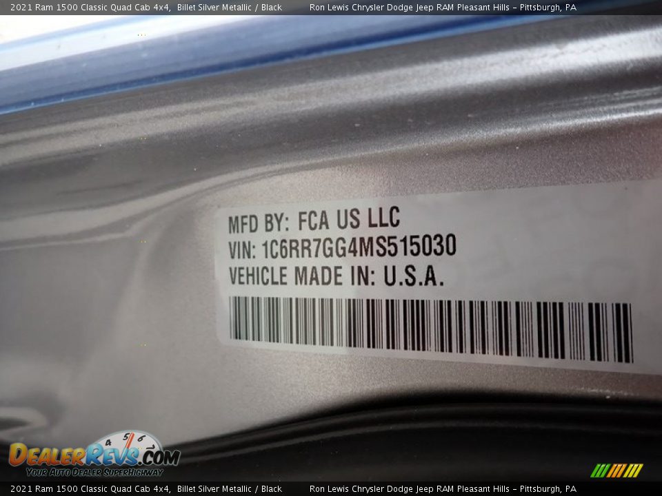 2021 Ram 1500 Classic Quad Cab 4x4 Billet Silver Metallic / Black Photo #15