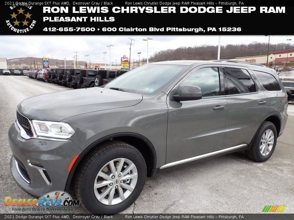 2021 Dodge Durango SXT Plus AWD Destroyer Gray / Black Photo #1