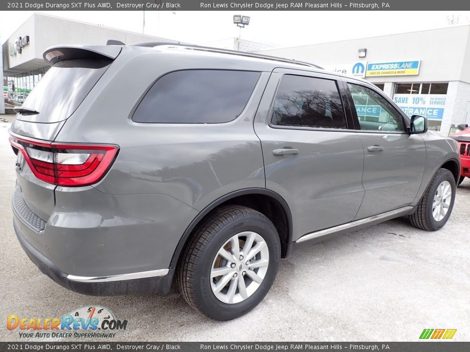 2021 Dodge Durango SXT Plus AWD Destroyer Gray / Black Photo #6