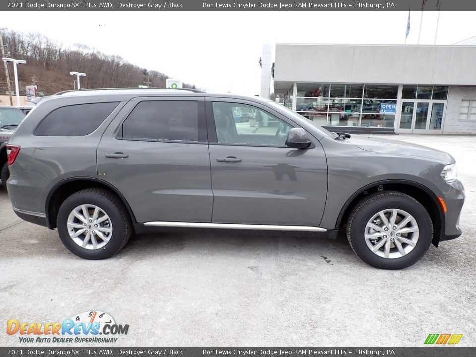 2021 Dodge Durango SXT Plus AWD Destroyer Gray / Black Photo #7