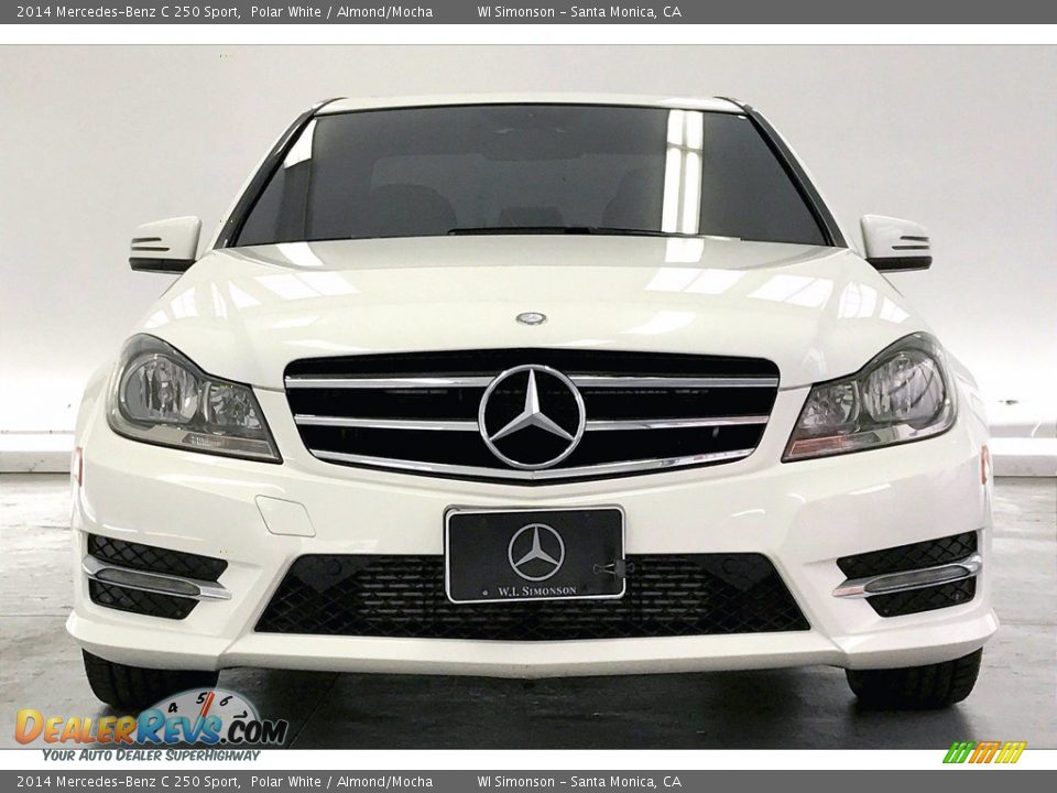 2014 Mercedes-Benz C 250 Sport Polar White / Almond/Mocha Photo #2