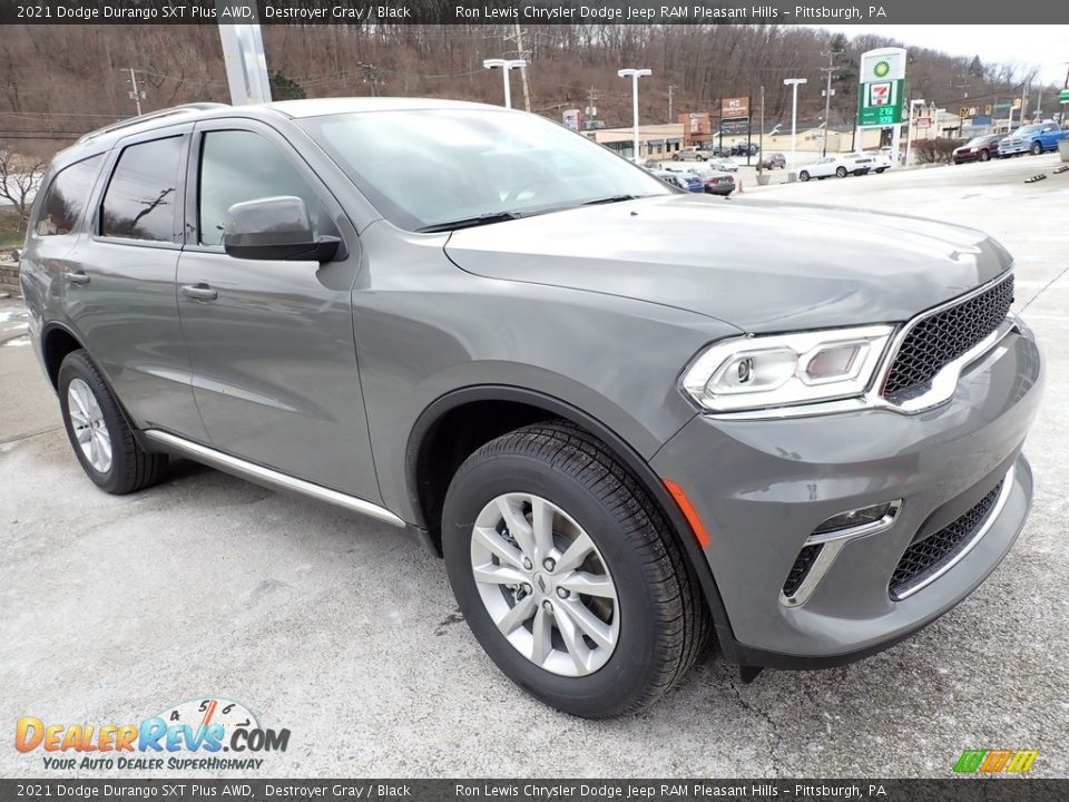 2021 Dodge Durango SXT Plus AWD Destroyer Gray / Black Photo #8