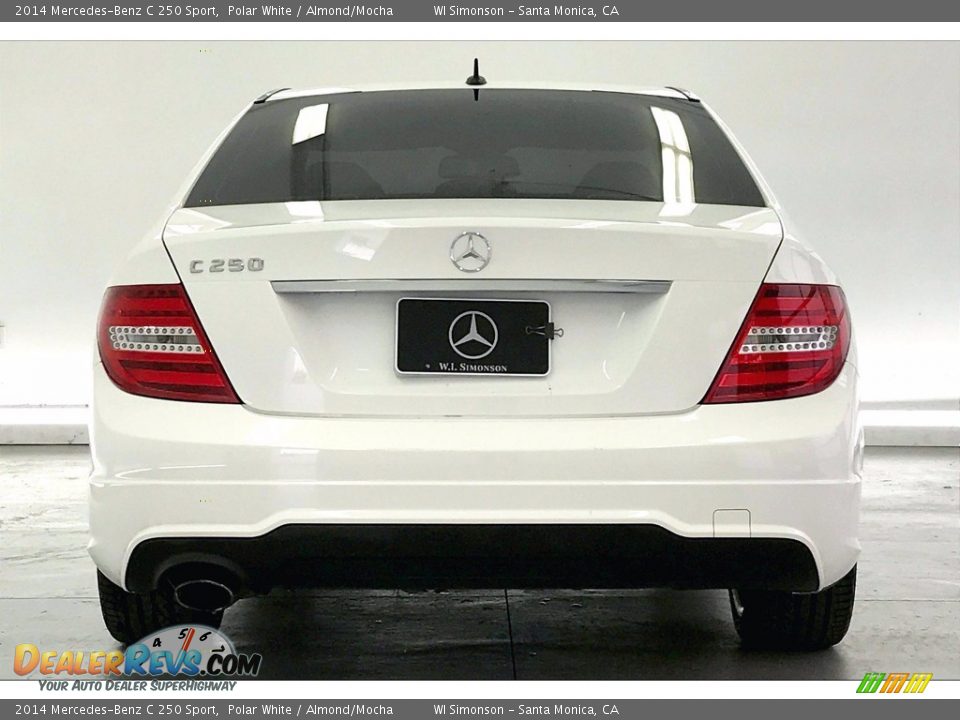 2014 Mercedes-Benz C 250 Sport Polar White / Almond/Mocha Photo #3