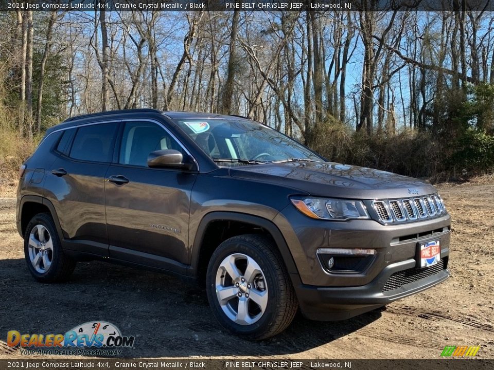 2021 Jeep Compass Latitude 4x4 Granite Crystal Metallic / Black Photo #1