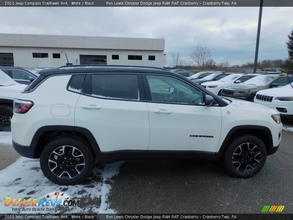 2021 Jeep Compass Trailhawk 4x4 White / Black Photo #4