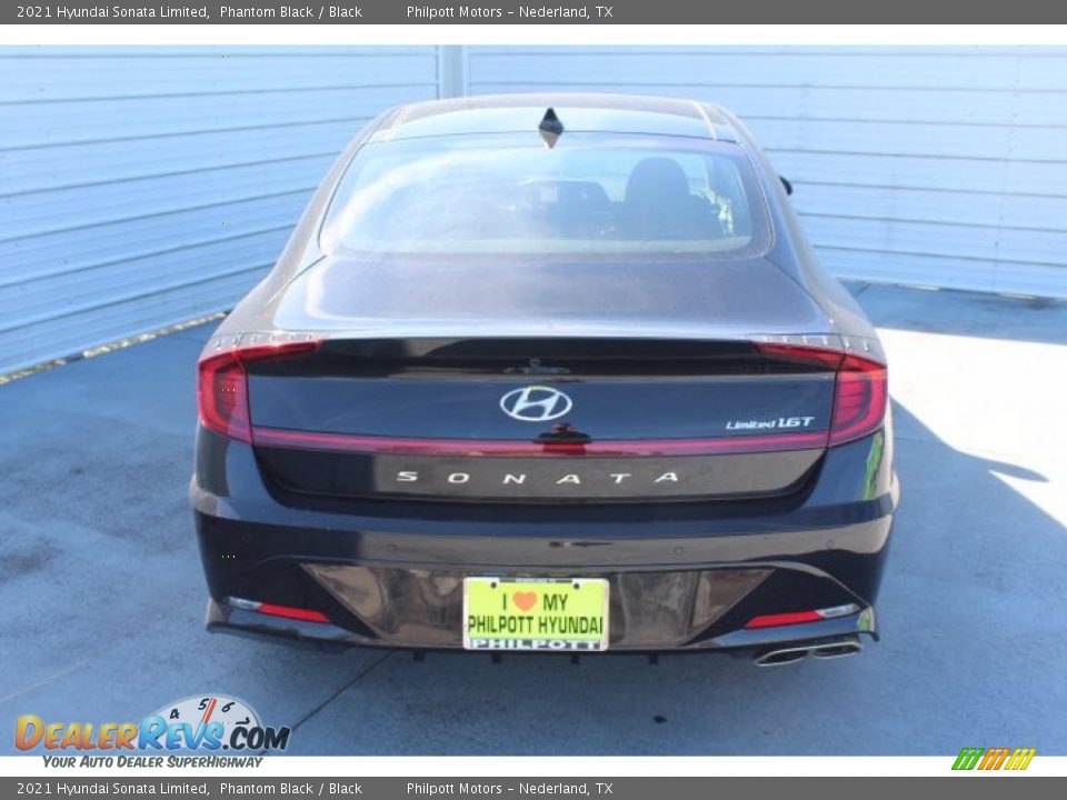 2021 Hyundai Sonata Limited Phantom Black / Black Photo #7