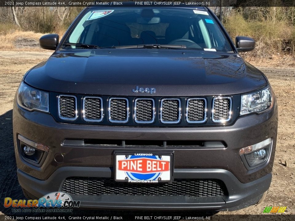 2021 Jeep Compass Latitude 4x4 Granite Crystal Metallic / Black Photo #3