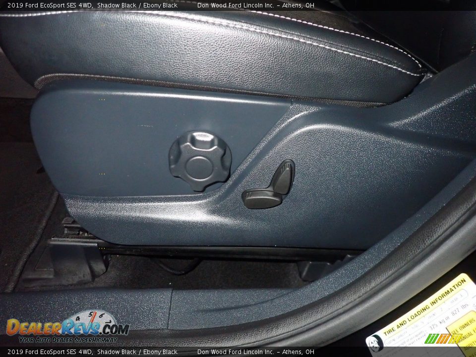 2019 Ford EcoSport SES 4WD Shadow Black / Ebony Black Photo #25