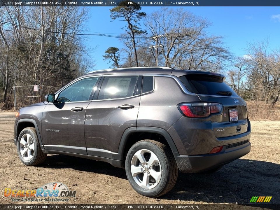 2021 Jeep Compass Latitude 4x4 Granite Crystal Metallic / Black Photo #6