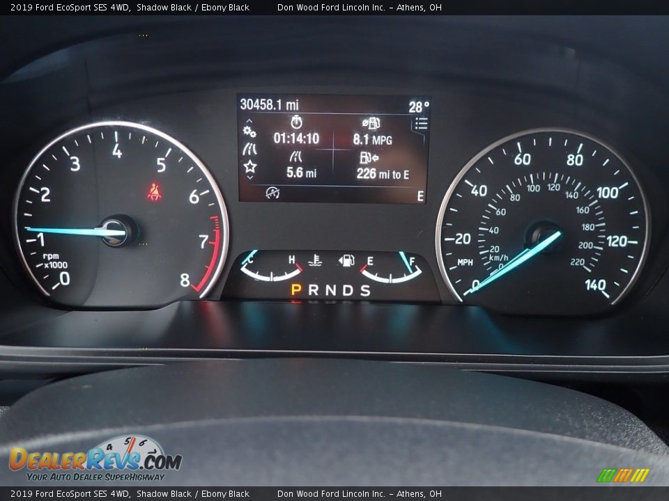 2019 Ford EcoSport SES 4WD Shadow Black / Ebony Black Photo #30