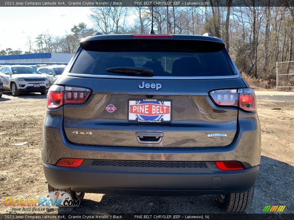 2021 Jeep Compass Latitude 4x4 Granite Crystal Metallic / Black Photo #7