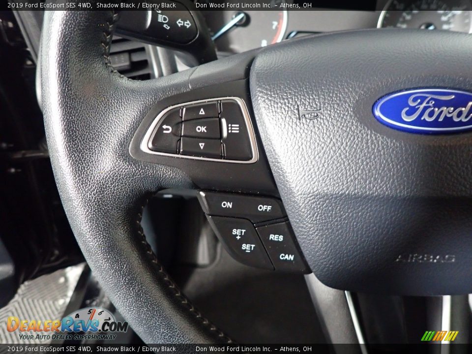 2019 Ford EcoSport SES 4WD Shadow Black / Ebony Black Photo #31