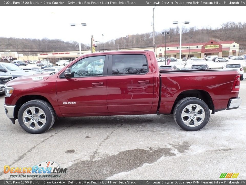 2021 Ram 1500 Big Horn Crew Cab 4x4 Delmonico Red Pearl / Light Frost Beige/Black Photo #2