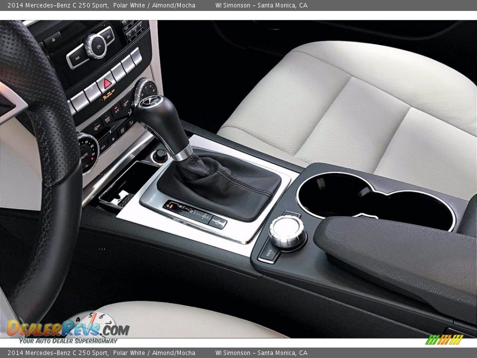 2014 Mercedes-Benz C 250 Sport Polar White / Almond/Mocha Photo #16