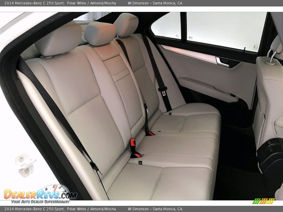 2014 Mercedes-Benz C 250 Sport Polar White / Almond/Mocha Photo #18