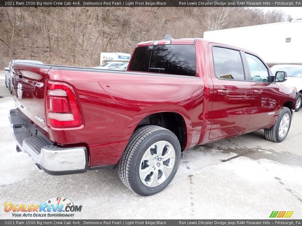 2021 Ram 1500 Big Horn Crew Cab 4x4 Delmonico Red Pearl / Light Frost Beige/Black Photo #5