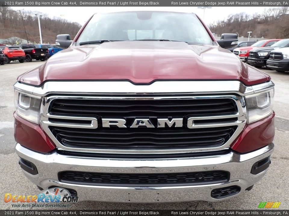 2021 Ram 1500 Big Horn Crew Cab 4x4 Delmonico Red Pearl / Light Frost Beige/Black Photo #8