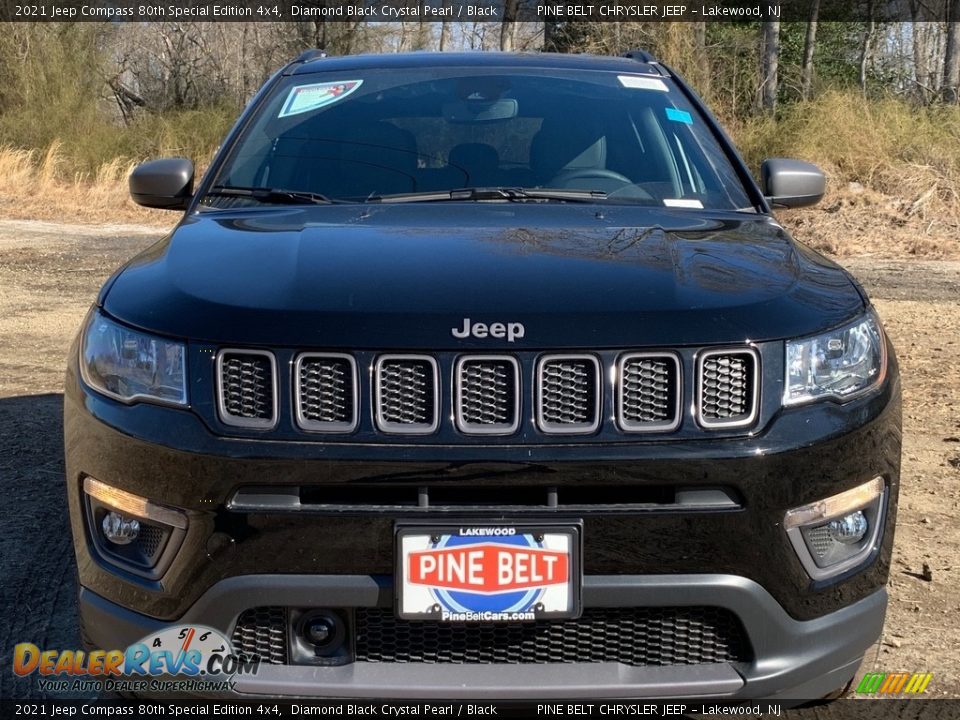 2021 Jeep Compass 80th Special Edition 4x4 Diamond Black Crystal Pearl / Black Photo #3