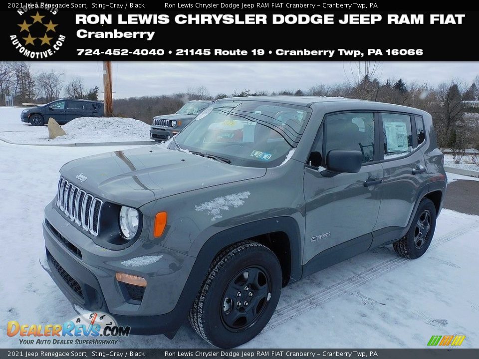 2021 Jeep Renegade Sport Sting-Gray / Black Photo #1