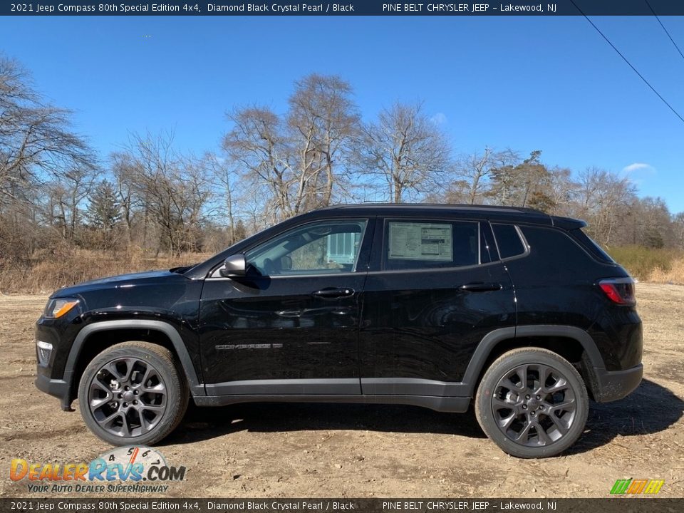 2021 Jeep Compass 80th Special Edition 4x4 Diamond Black Crystal Pearl / Black Photo #4