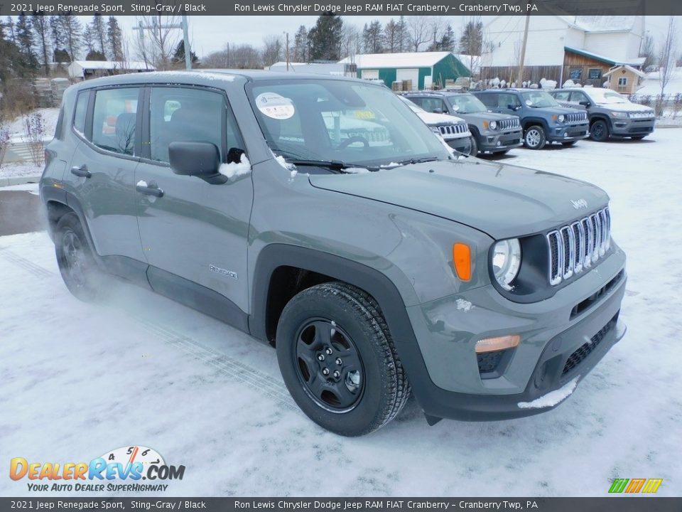 2021 Jeep Renegade Sport Sting-Gray / Black Photo #3