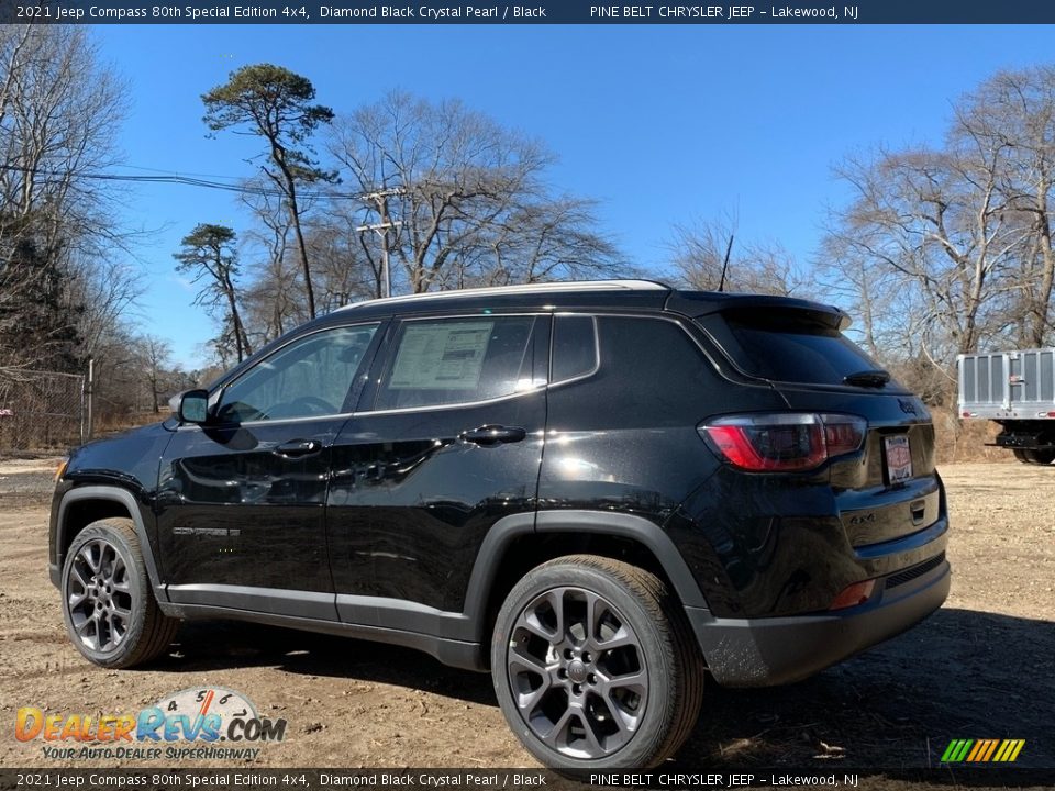 2021 Jeep Compass 80th Special Edition 4x4 Diamond Black Crystal Pearl / Black Photo #6