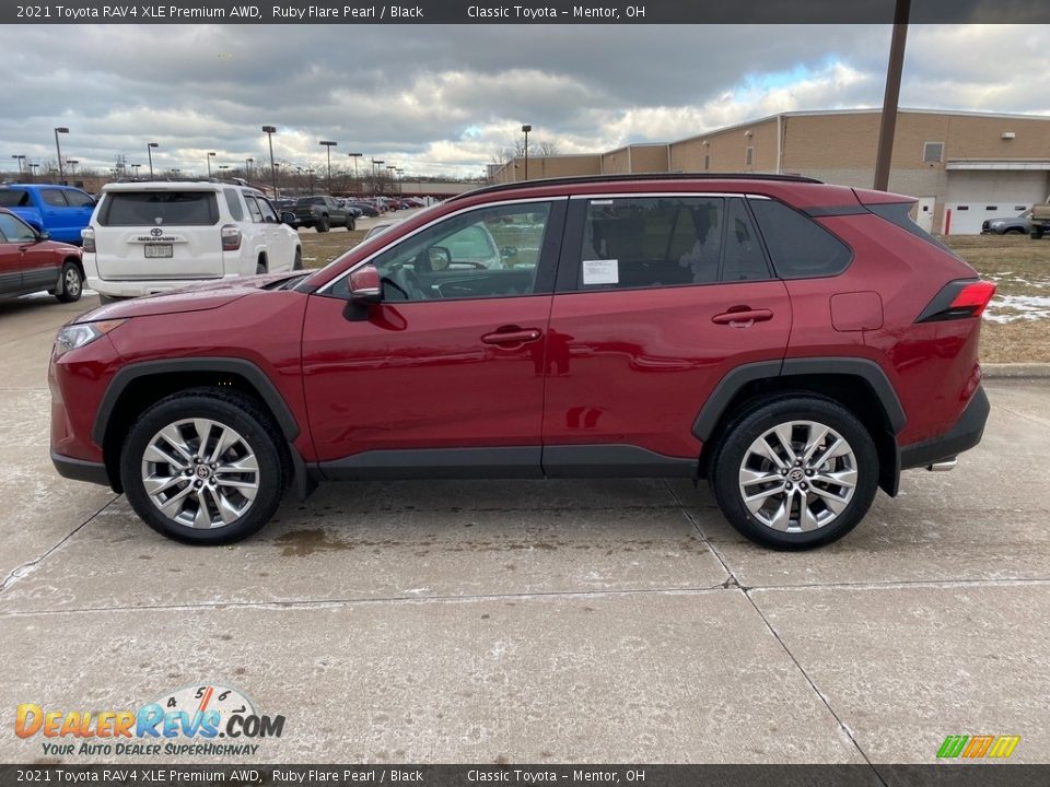 2021 Toyota RAV4 XLE Premium AWD Ruby Flare Pearl / Black Photo #1