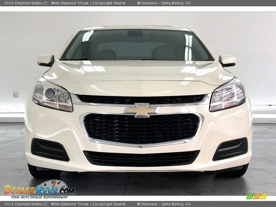 2014 Chevrolet Malibu LT White Diamond Tricoat / Cocoa/Light Neutral Photo #2