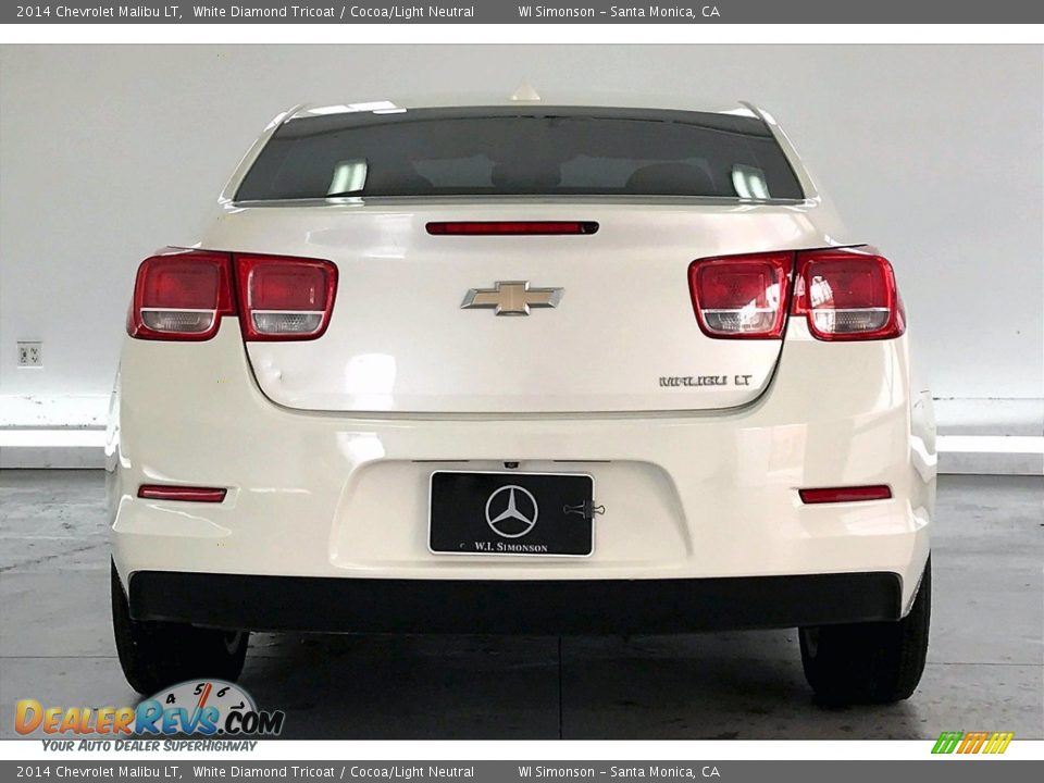 2014 Chevrolet Malibu LT White Diamond Tricoat / Cocoa/Light Neutral Photo #3