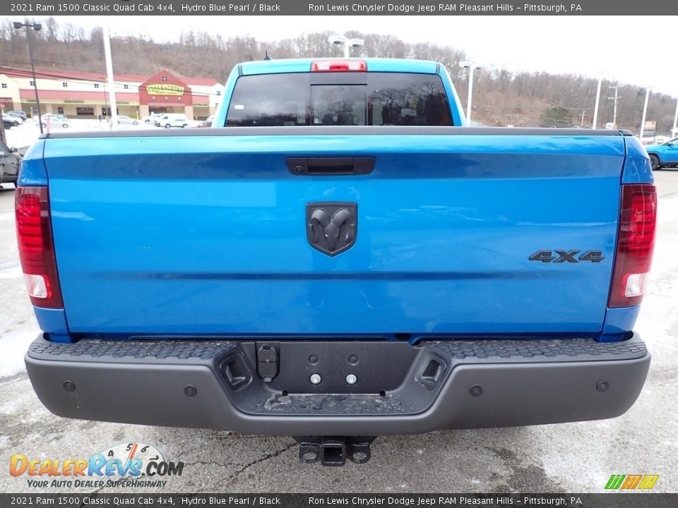 2021 Ram 1500 Classic Quad Cab 4x4 Hydro Blue Pearl / Black Photo #4