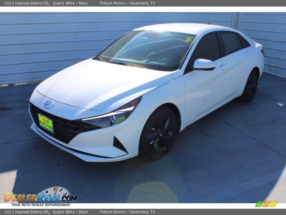2021 Hyundai Elantra SEL Quartz White / Black Photo #4
