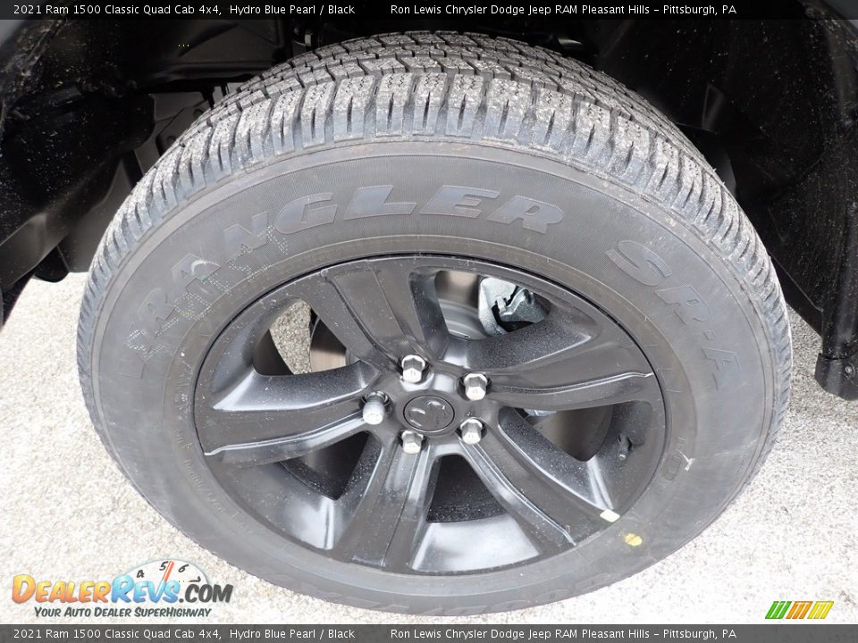 2021 Ram 1500 Classic Quad Cab 4x4 Hydro Blue Pearl / Black Photo #9