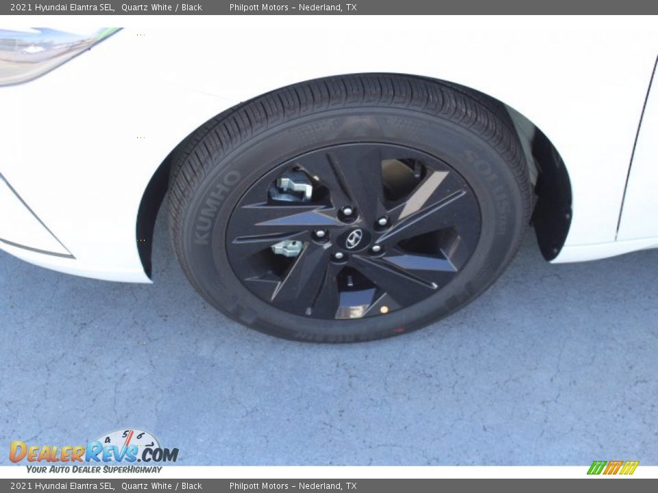 2021 Hyundai Elantra SEL Quartz White / Black Photo #5