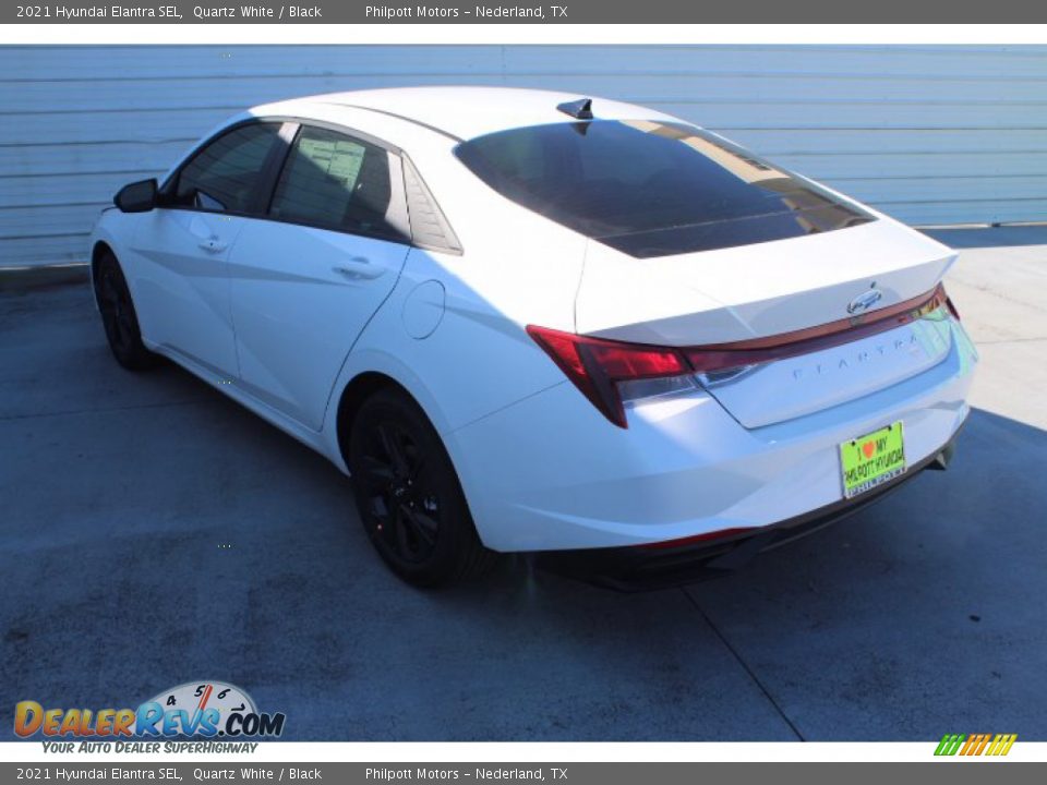 2021 Hyundai Elantra SEL Quartz White / Black Photo #6