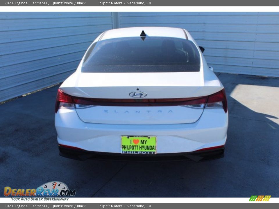 2021 Hyundai Elantra SEL Quartz White / Black Photo #7