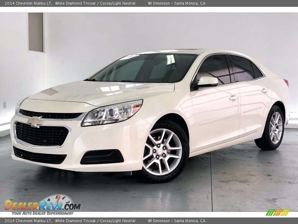 2014 Chevrolet Malibu LT White Diamond Tricoat / Cocoa/Light Neutral Photo #12