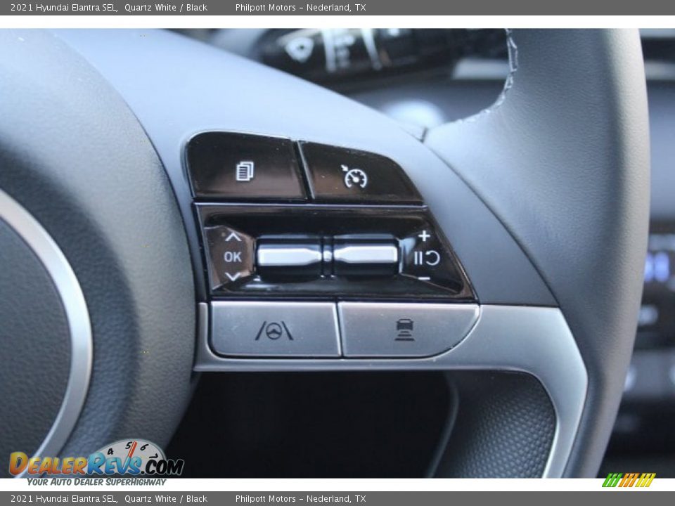 2021 Hyundai Elantra SEL Quartz White / Black Photo #12