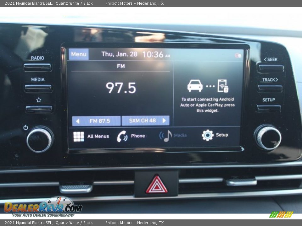 2021 Hyundai Elantra SEL Quartz White / Black Photo #15