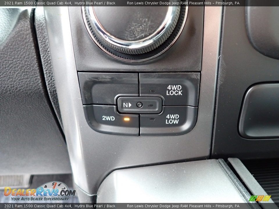 2021 Ram 1500 Classic Quad Cab 4x4 Hydro Blue Pearl / Black Photo #17
