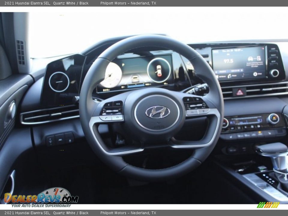2021 Hyundai Elantra SEL Quartz White / Black Photo #22
