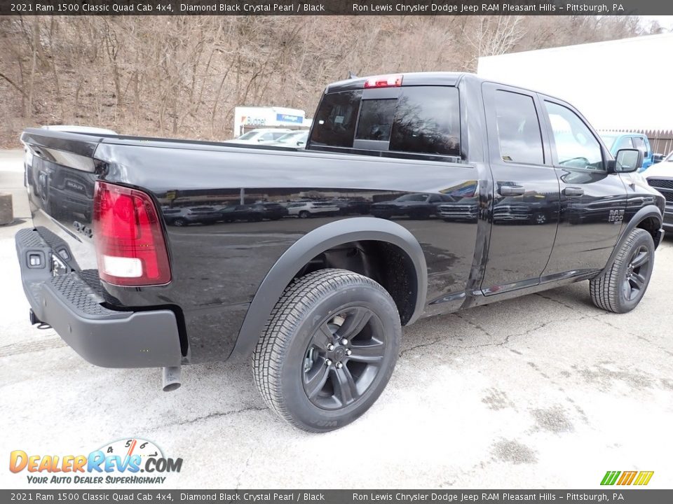 2021 Ram 1500 Classic Quad Cab 4x4 Diamond Black Crystal Pearl / Black Photo #5