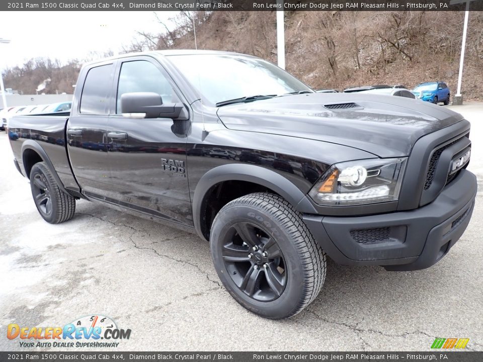 2021 Ram 1500 Classic Quad Cab 4x4 Diamond Black Crystal Pearl / Black Photo #7