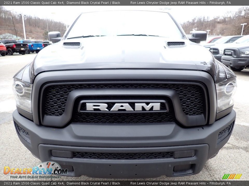 2021 Ram 1500 Classic Quad Cab 4x4 Diamond Black Crystal Pearl / Black Photo #8