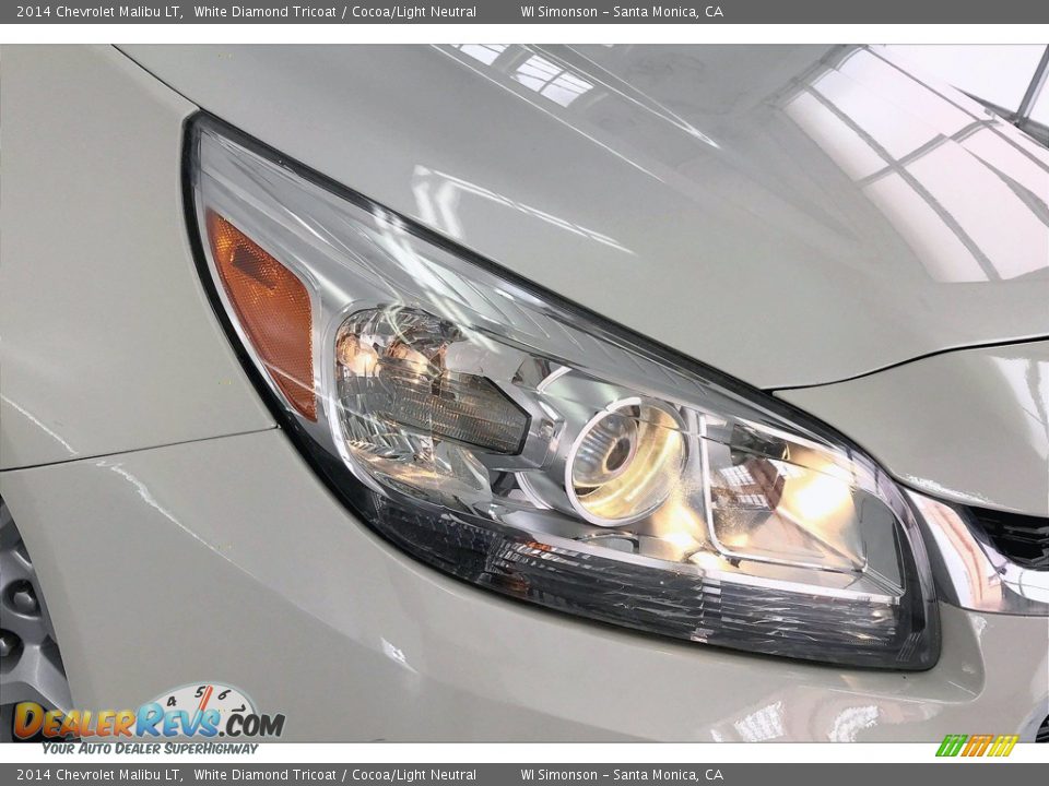 2014 Chevrolet Malibu LT White Diamond Tricoat / Cocoa/Light Neutral Photo #27