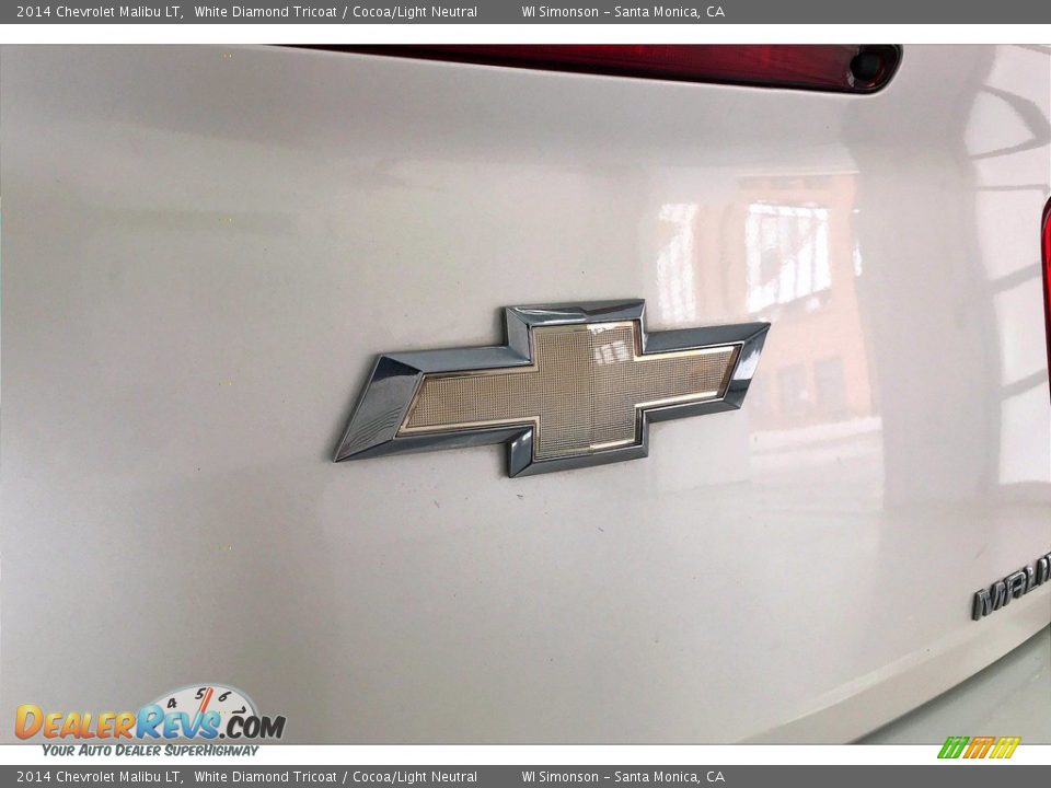 2014 Chevrolet Malibu LT White Diamond Tricoat / Cocoa/Light Neutral Photo #30