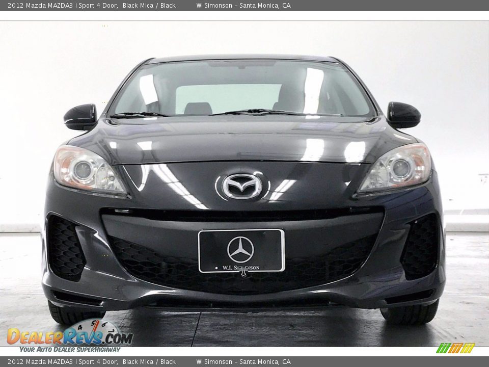 2012 Mazda MAZDA3 i Sport 4 Door Black Mica / Black Photo #2