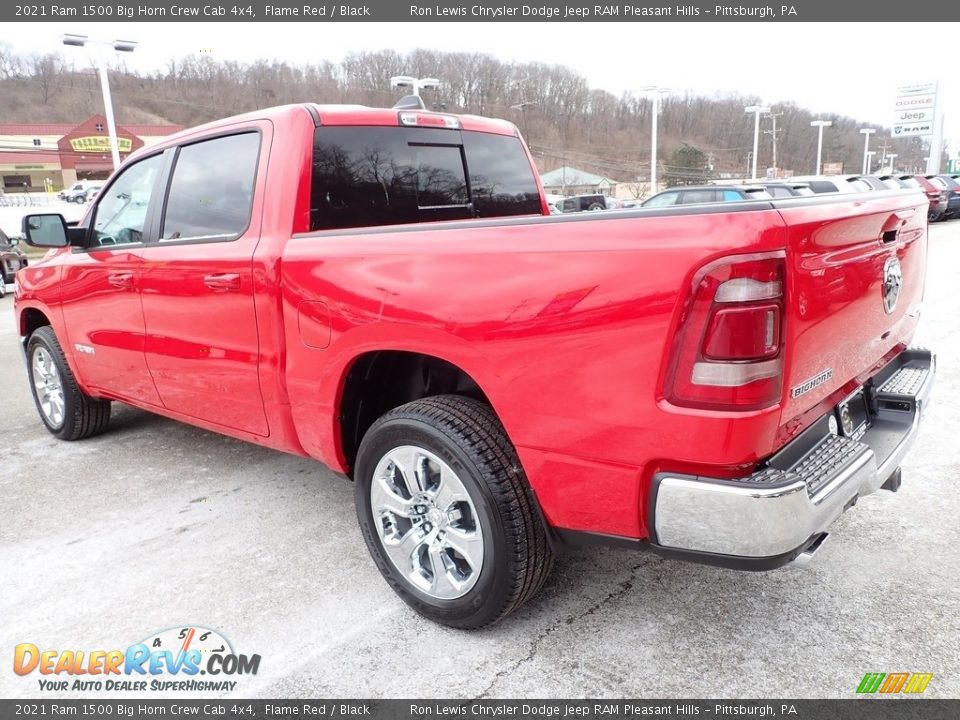 2021 Ram 1500 Big Horn Crew Cab 4x4 Flame Red / Black Photo #3