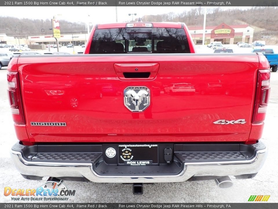 2021 Ram 1500 Big Horn Crew Cab 4x4 Flame Red / Black Photo #4